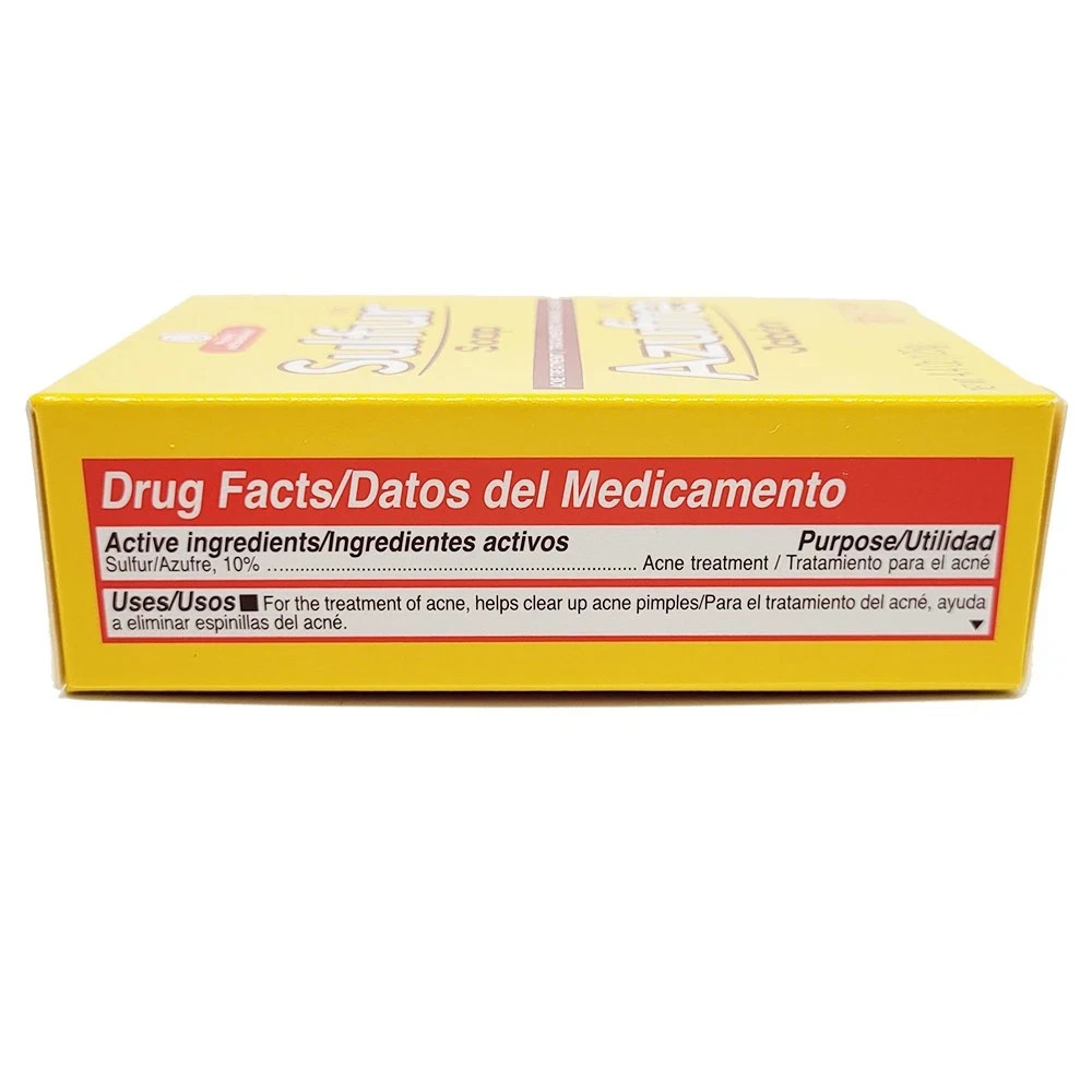 10% Sulfur Soap Bar for Deep Cleansing for Face & Body, Acne, Anti-Fungal 4.4oz