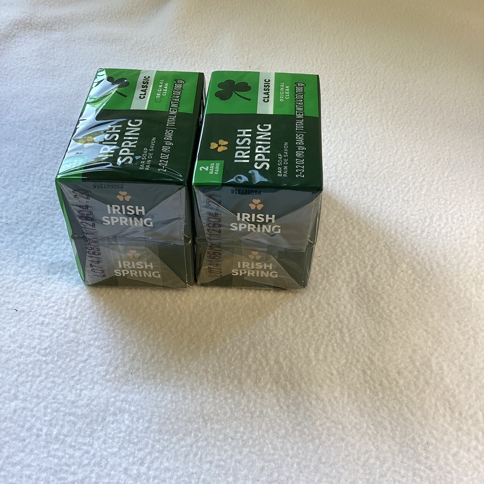Irish Spring Original Scent Classic Bar Soap Pack of 2 (4 Bars) New