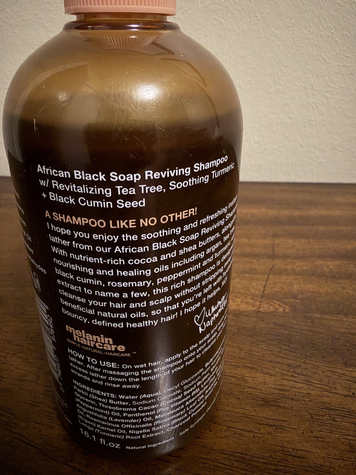Sealed Melanin African Black Soap Reviving Shampoo