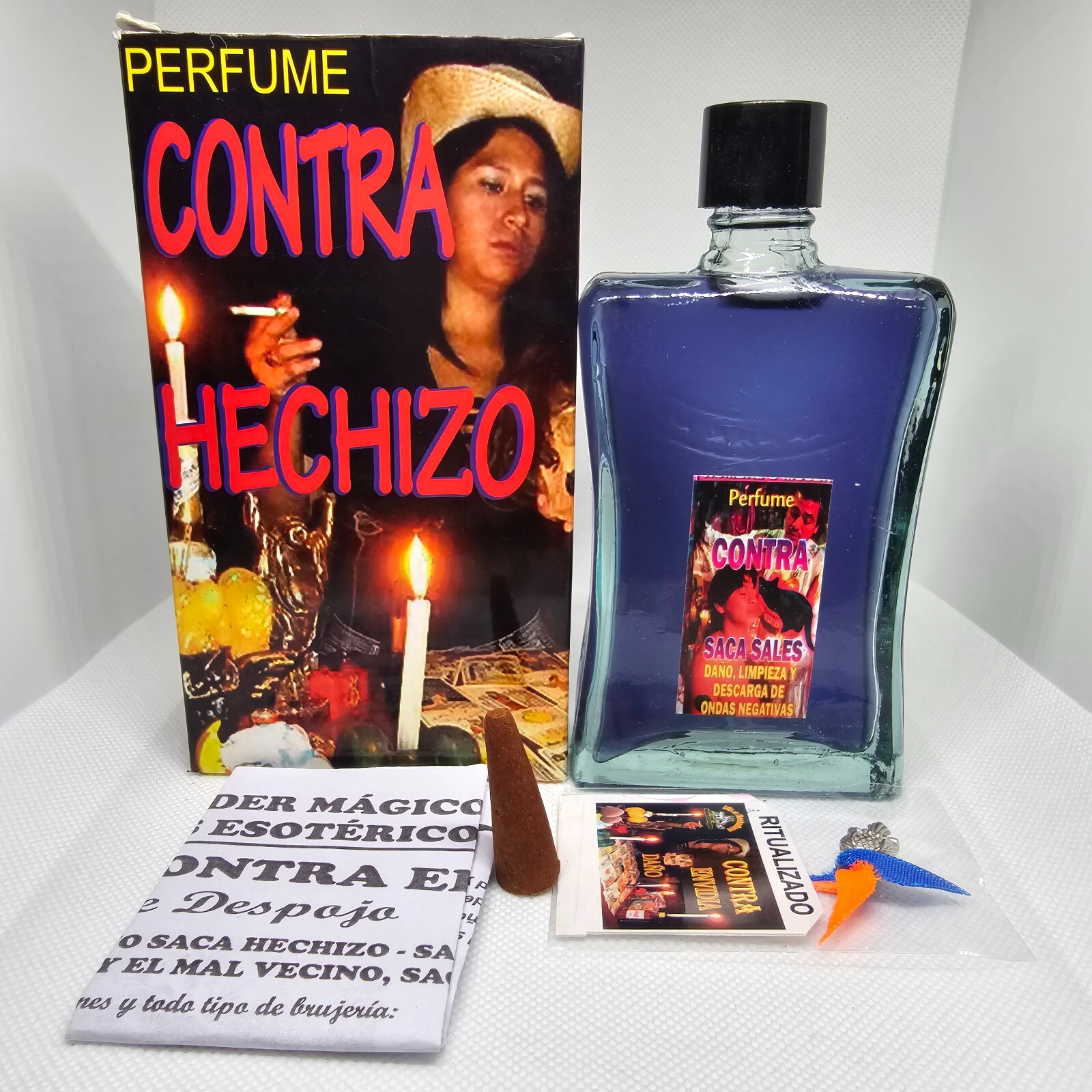 PERFUME CONTRA HECHIZO ENVIDIA DAÑO MALAS ENERGIAS ORACION AMULETO INCIENSO 1PC