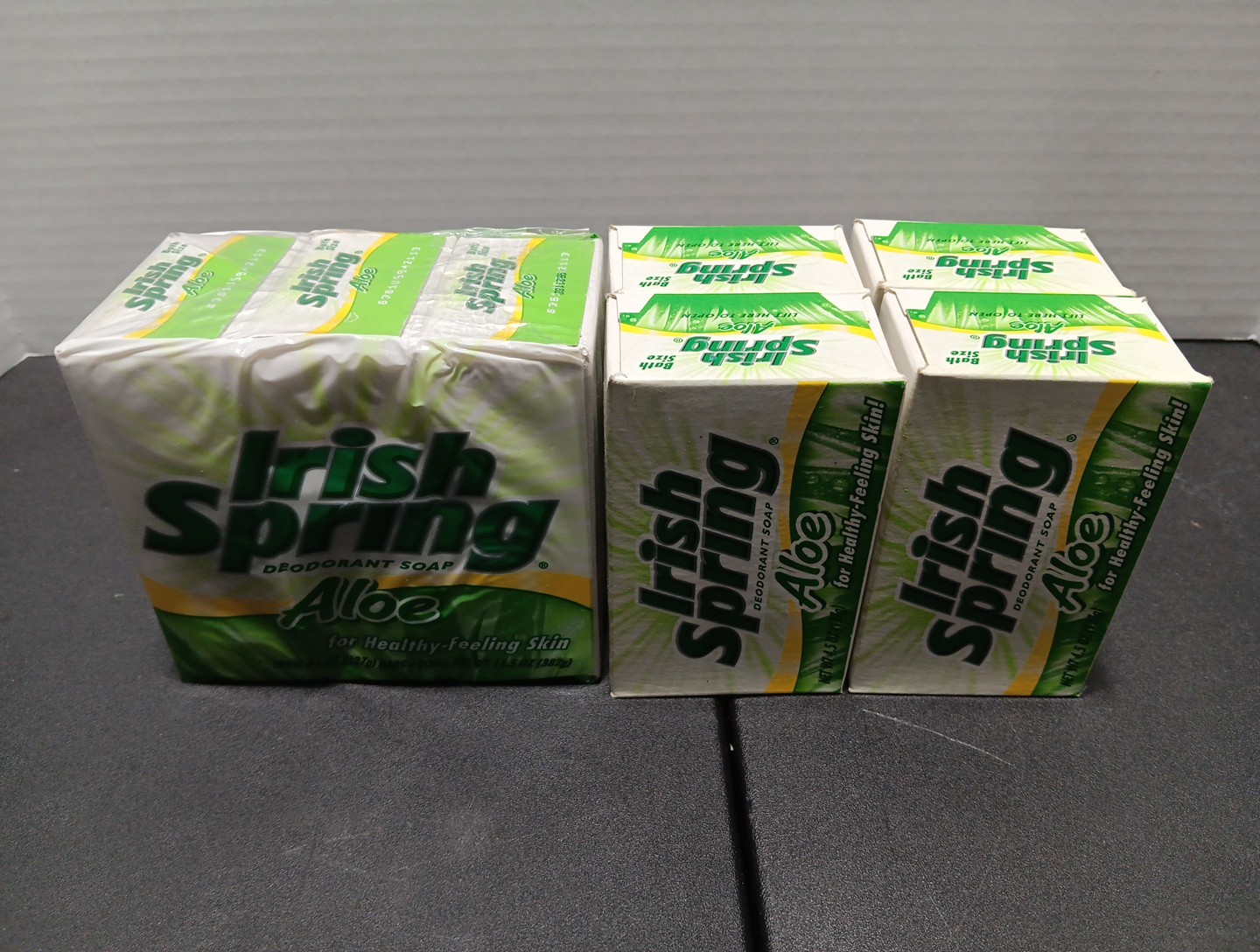 Irish Spring Aloe Soap 7 Bars Discontinued 4.5oz Each Vintage 2000s Sealed
