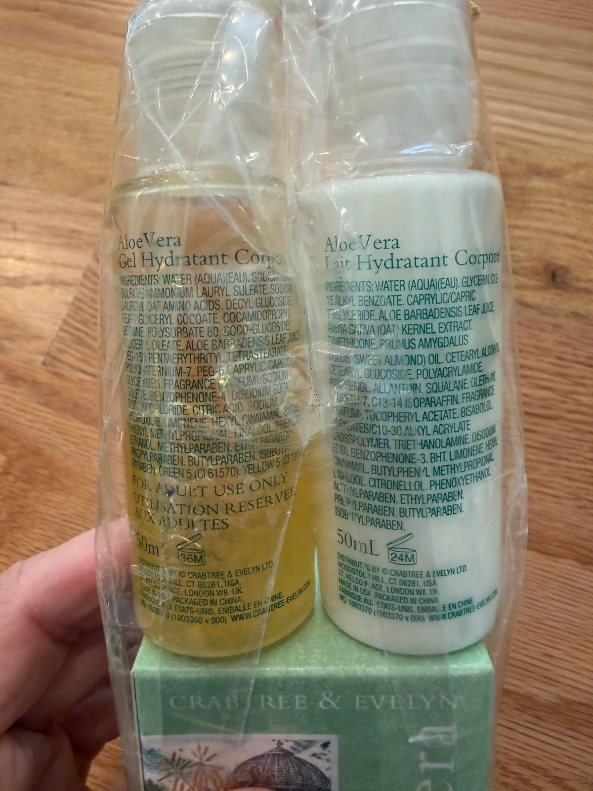 NEW VTG Discontinued Crabtree Evelyn Aloe Vera Gift Set soap, Lotion, Body Wash