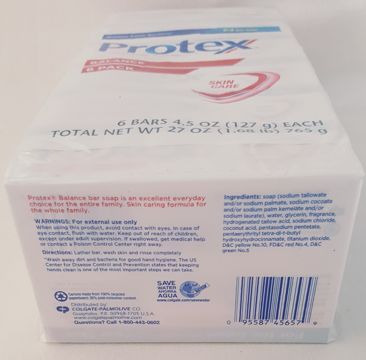 12 Protex Balance Limpieza Soap Bar 3.7oz – Jabon Antibacterial / Free Shipping