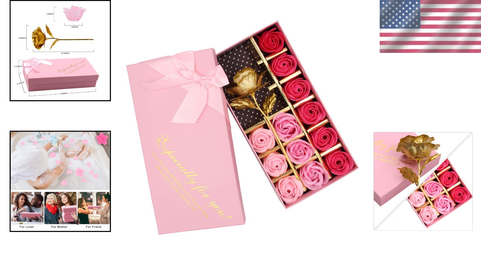 Handmade Floral Scented Bath Soap Rose Petals – Ideal Gift for All Occasions