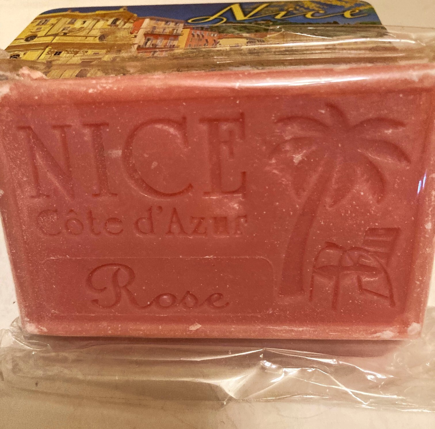 Artisinal French Milled Soap Nice Cote D’azur Souvenir Floral Rose Scent in Tin