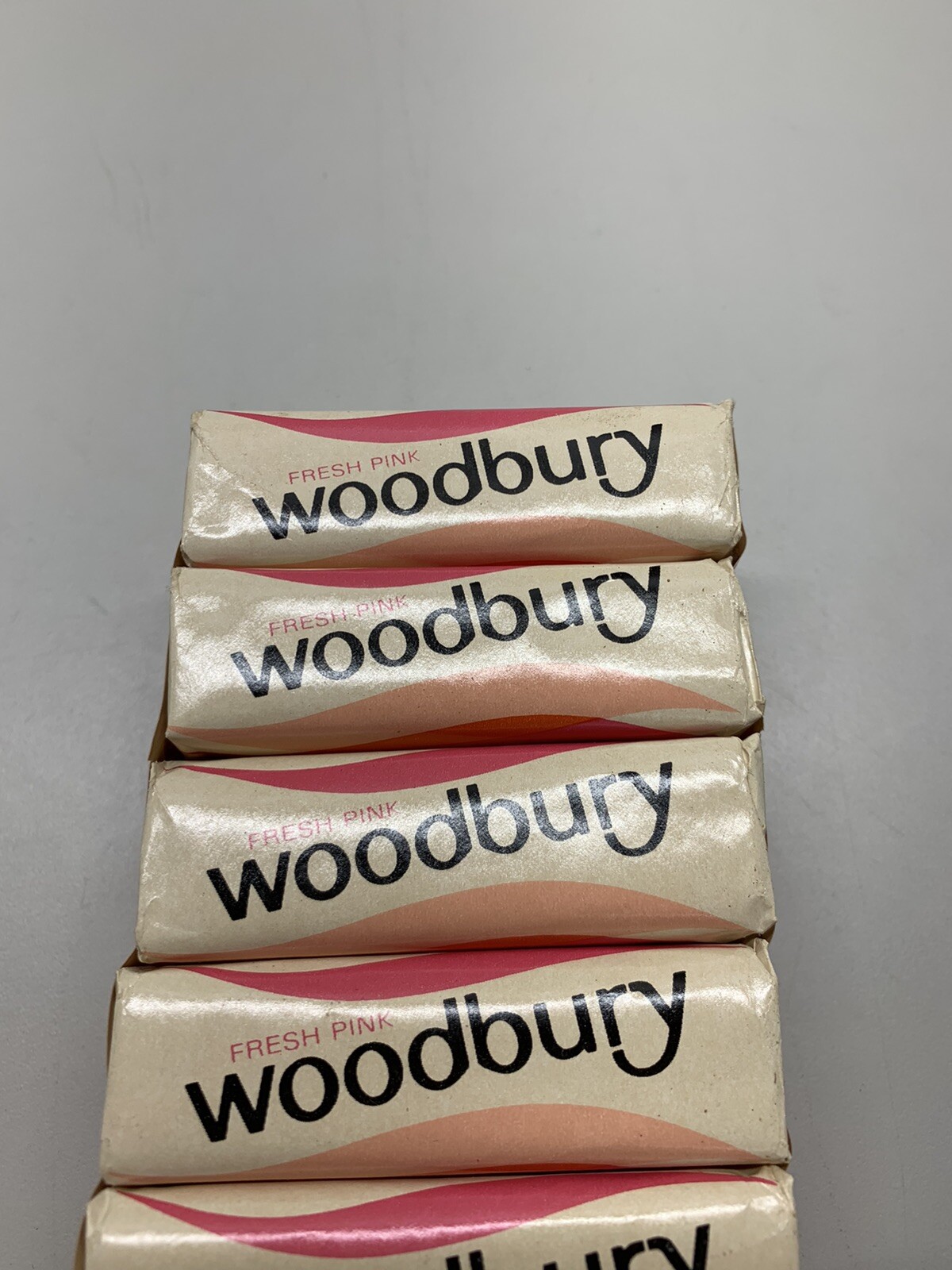 Vintage Woodbury Fresh Pink Beauty Mild Soap Bars Lot Of 6 New NOS