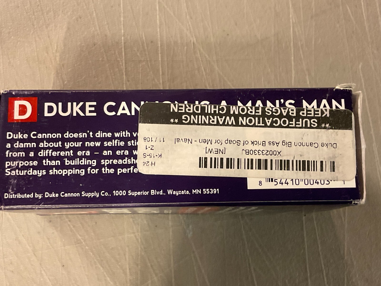 Duke Cannon Big Ass Brick Of Soap 10 oz – Smells Like Naval Supremacy – New