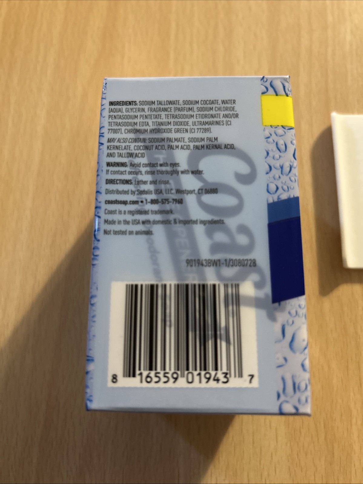 Pack of 2 Coast Deodorant Soap Bar Fresh Scent 4.12 oz Each Eye Opener