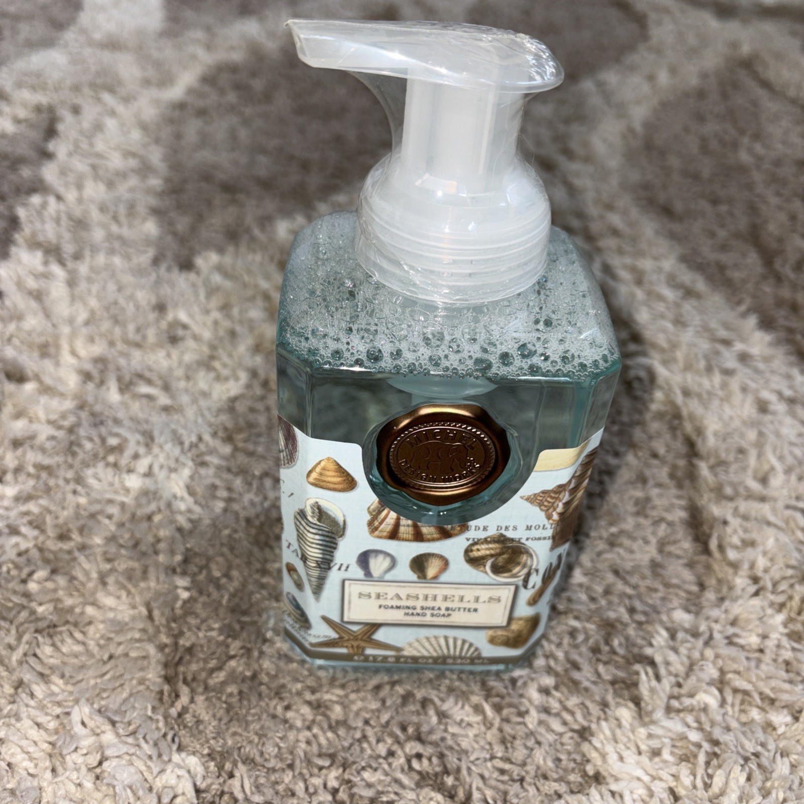 Michel Design Works Sealed SHEA BUTTER FOAMING HAND SOAP Seashells 17.8 Oz