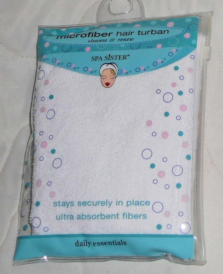 2 pk Spa Sister Microfiber Hair Turban Ultra Absorbent Drying Towel Twist Wrap
