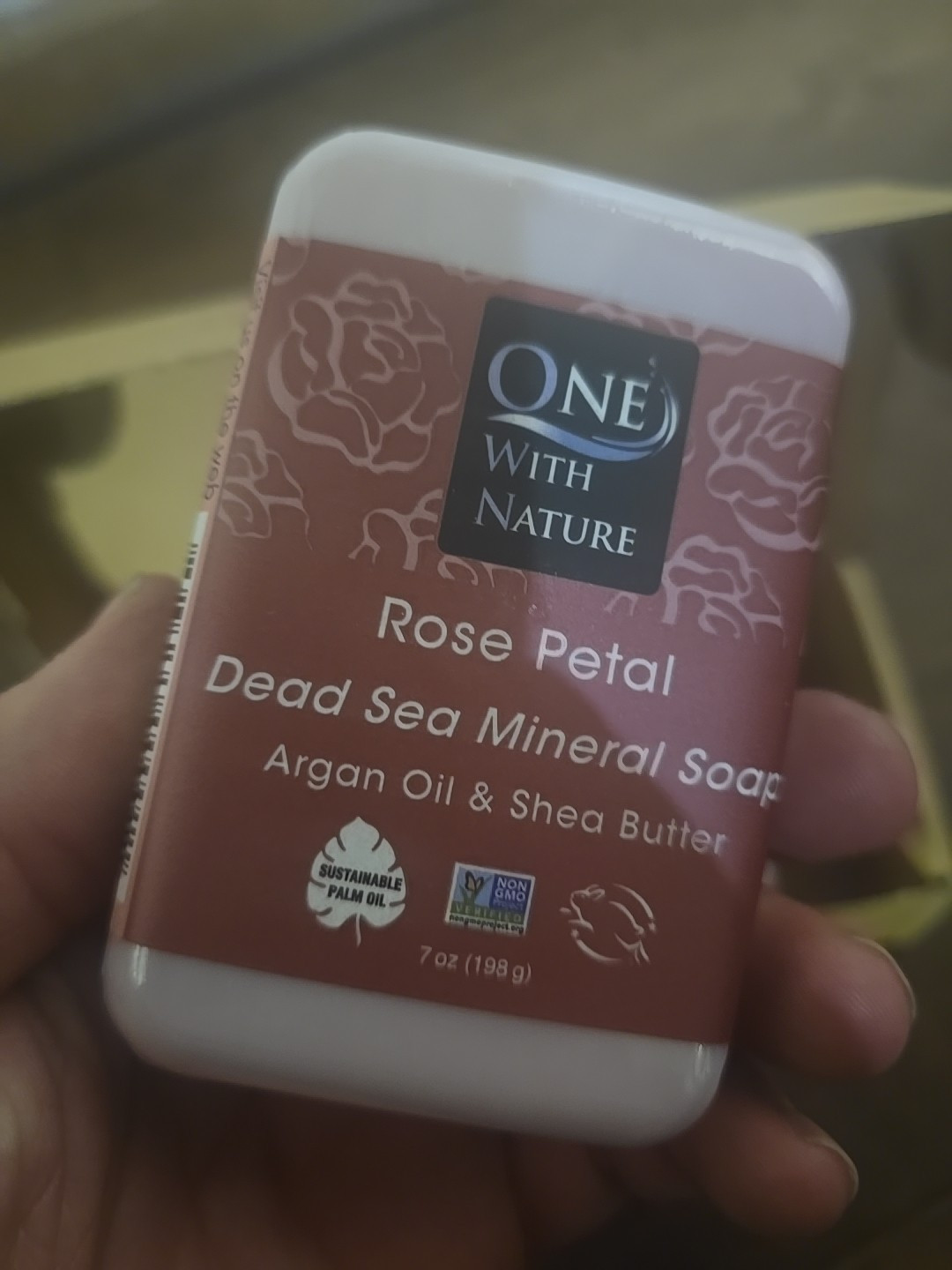 6x Dead Sea Mineral Soap Bar, Rose Petal, 7 oz (198 g) Lot Of 6