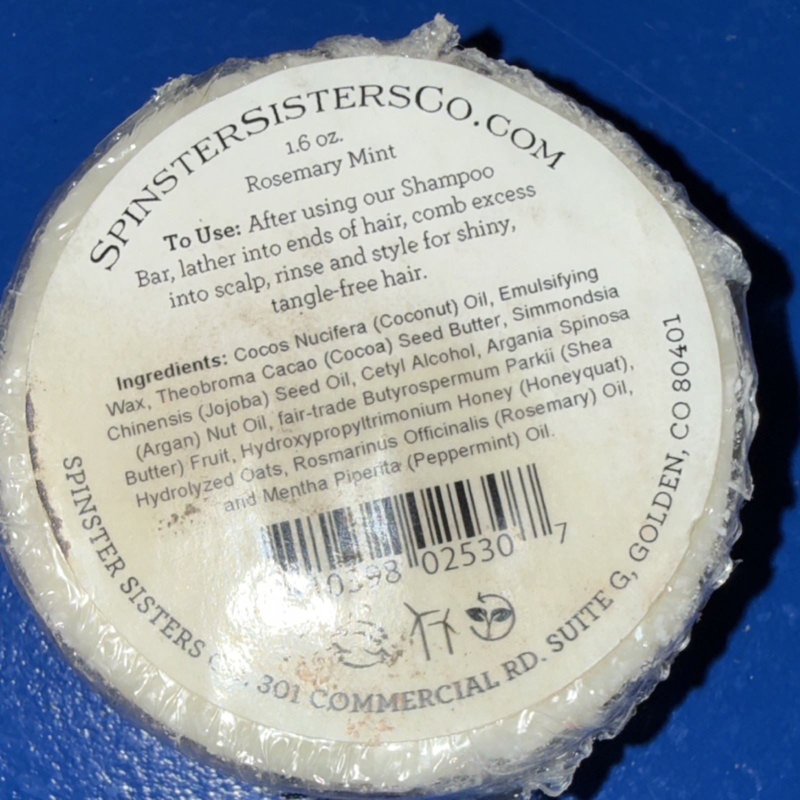 Spinster Sisters Sage Cedar Soap + Rosemary Mint Conditioner Bar Natural