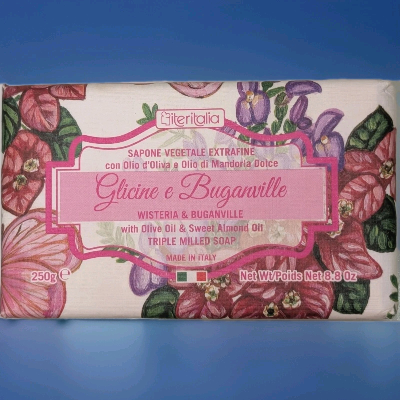 *LUXURY SOAP* Asquith & Somerset Iteritalia 3x Milled Rose Wisteria (4 Bar Lot)