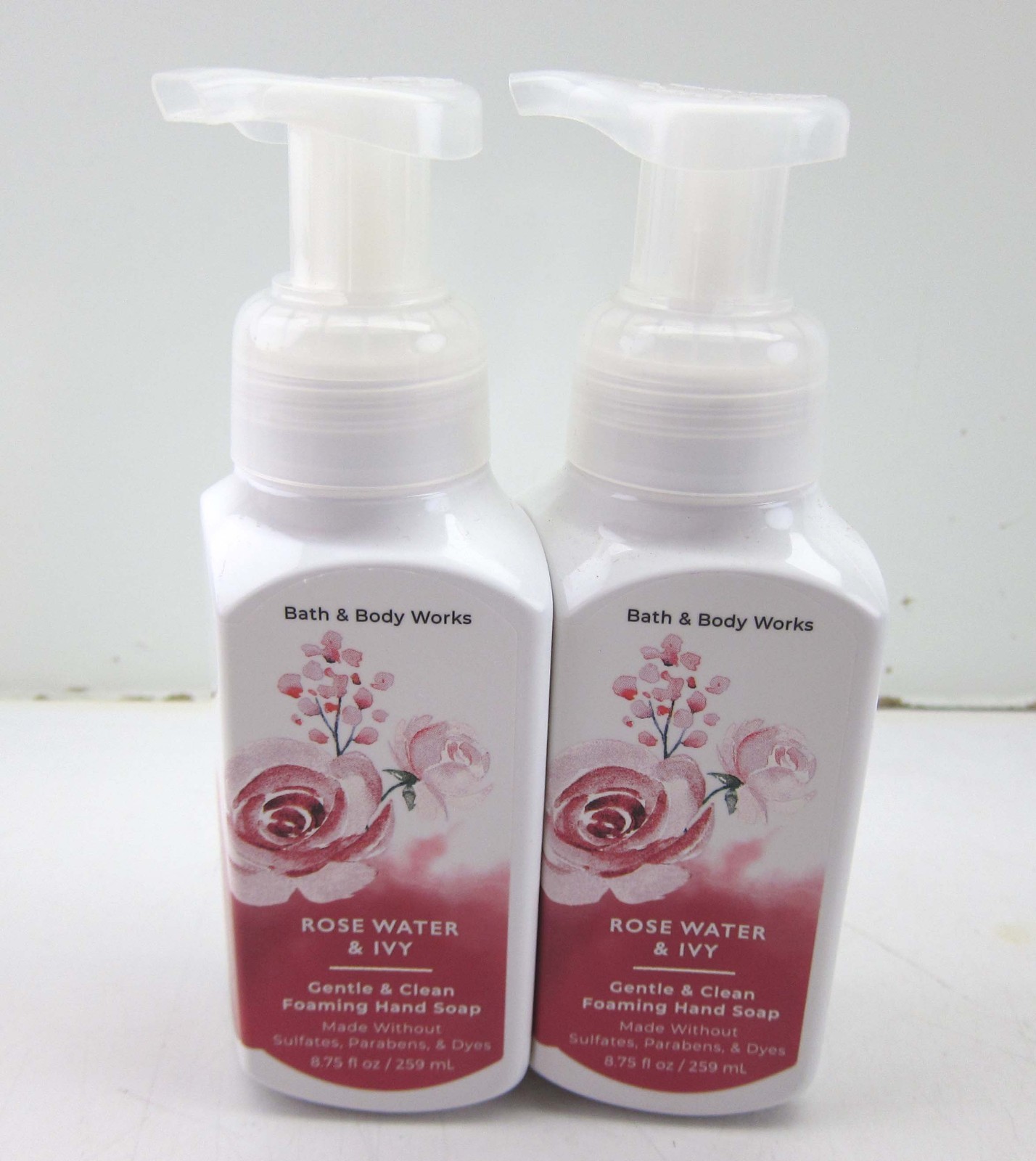 Lot of 2 Bath & Body Works Rose Water & Ivy Foaming Hand Soap 8.75 Fl Oz