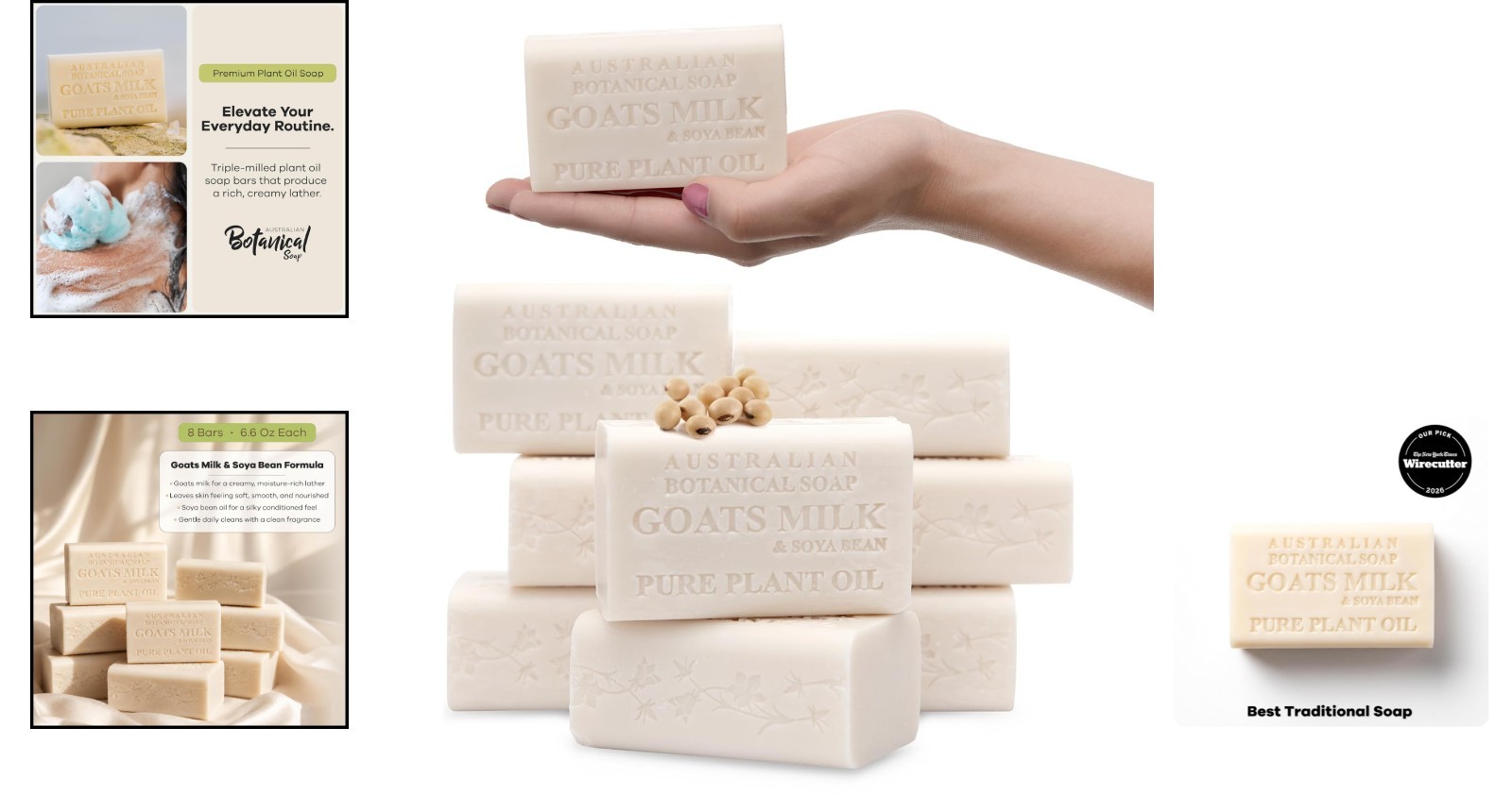 Luxurious Goat Milk Soap Bars (Pack of 8) – Hydrating & Nourishing Care