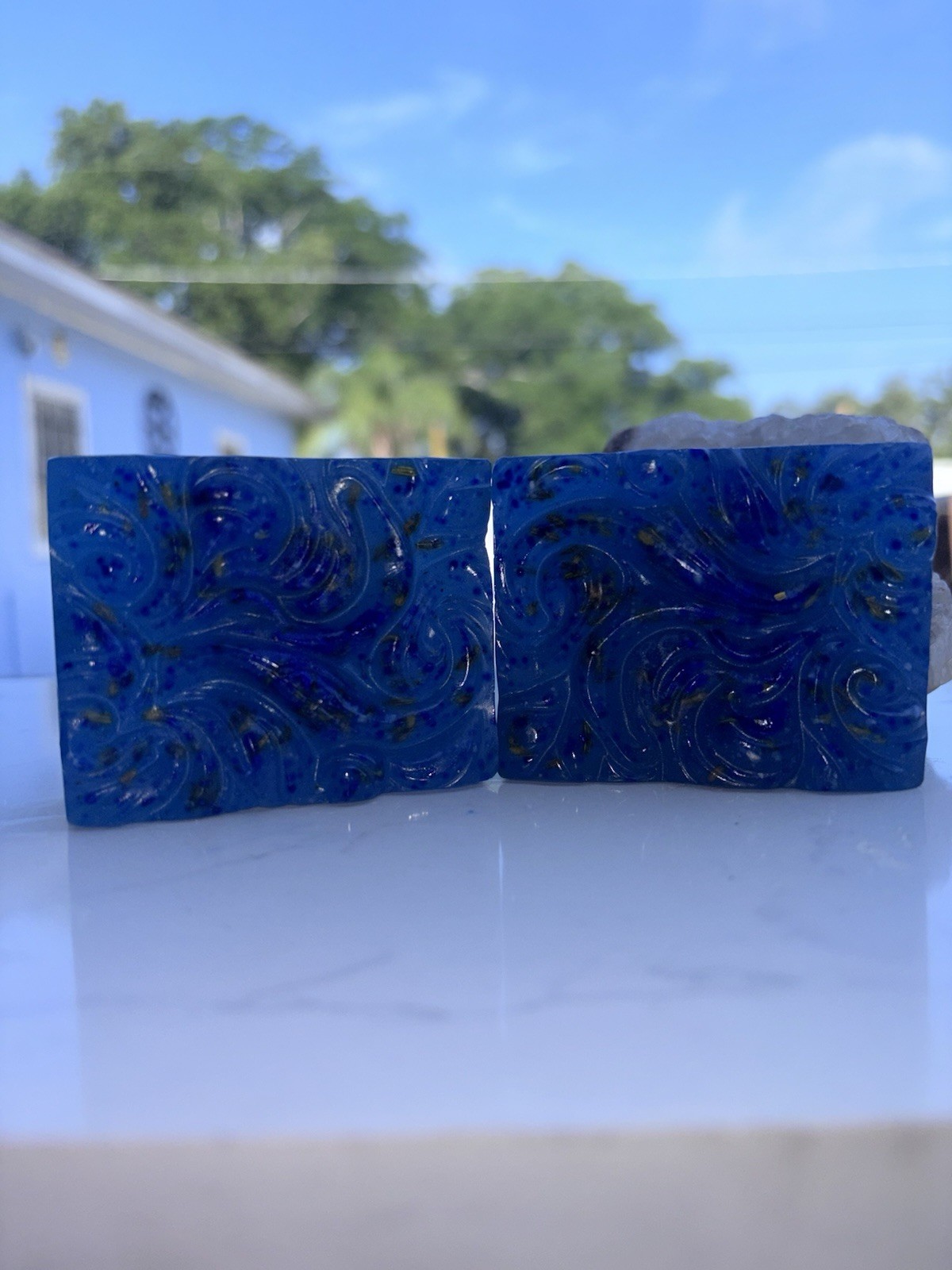Jabón Ritual Body Bar Soap Anise & Fennel Handmade Blue