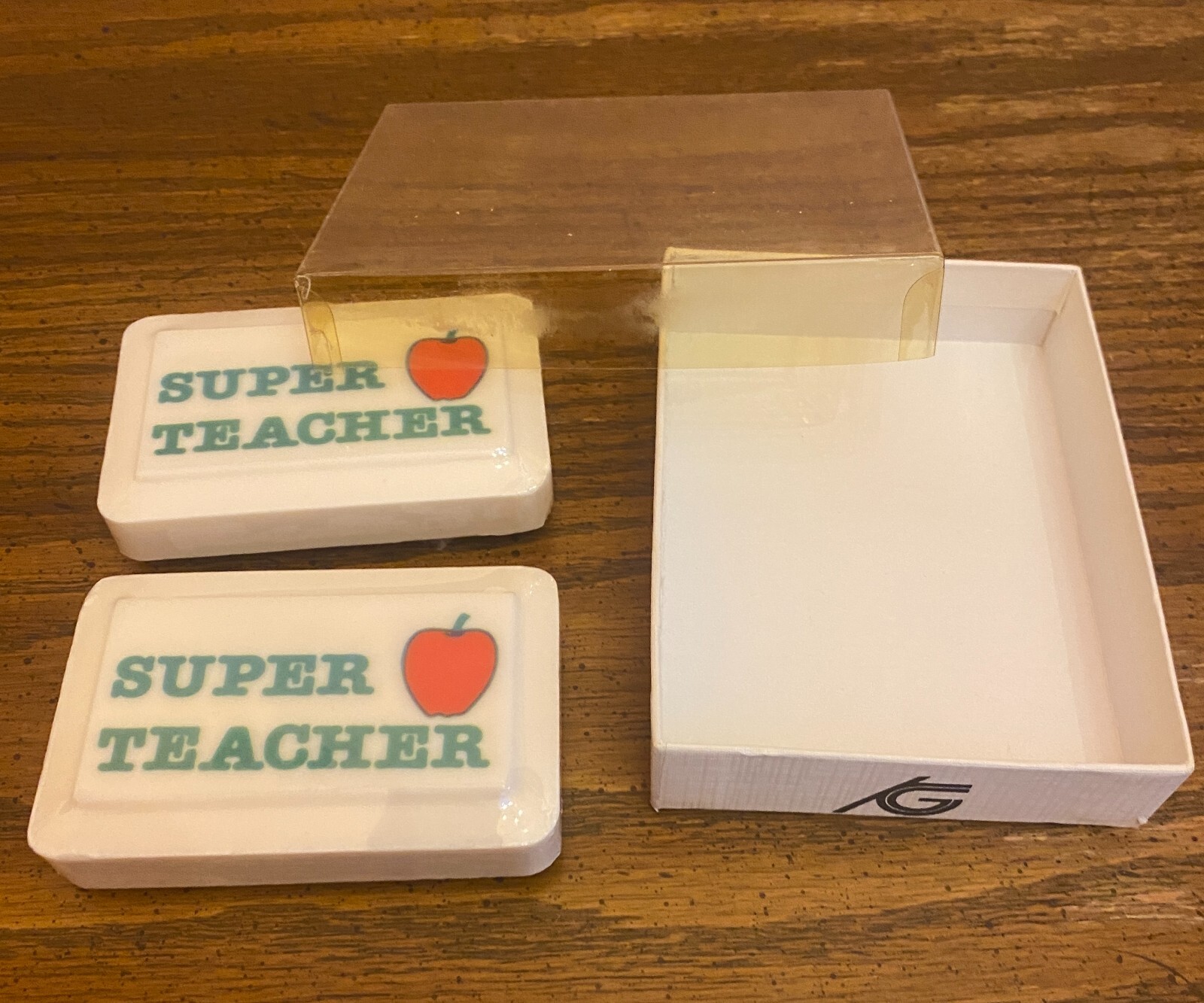 Vintage Katherine Gray Inc Soap Super Teacher French Milled Soap w/ Apple