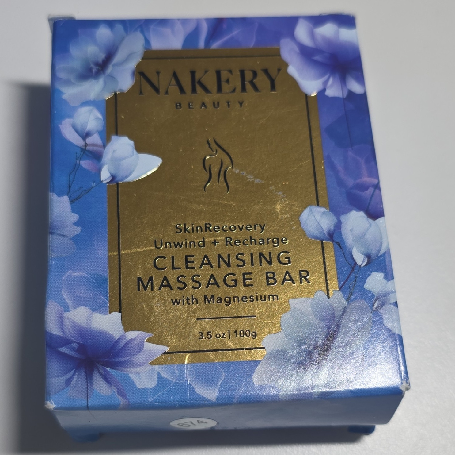 Nakery Beauty Unwind + Recharge Cleansing Massage Bar Magnesium 3.5oz