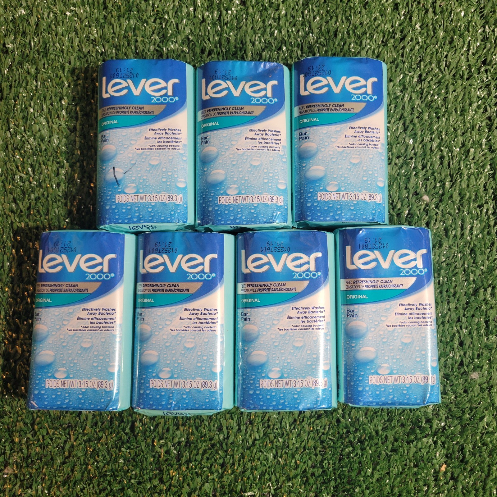 Lot of 7 LEVER 2000 Bar Soap 3.15 oz Plain Fresh & Cleaned Discontinued NEW