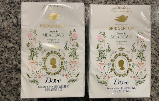 Dove BRIDGERTON 8 BARS Love & Meadows Bergamot Wildflowers LIMITED EDITION
