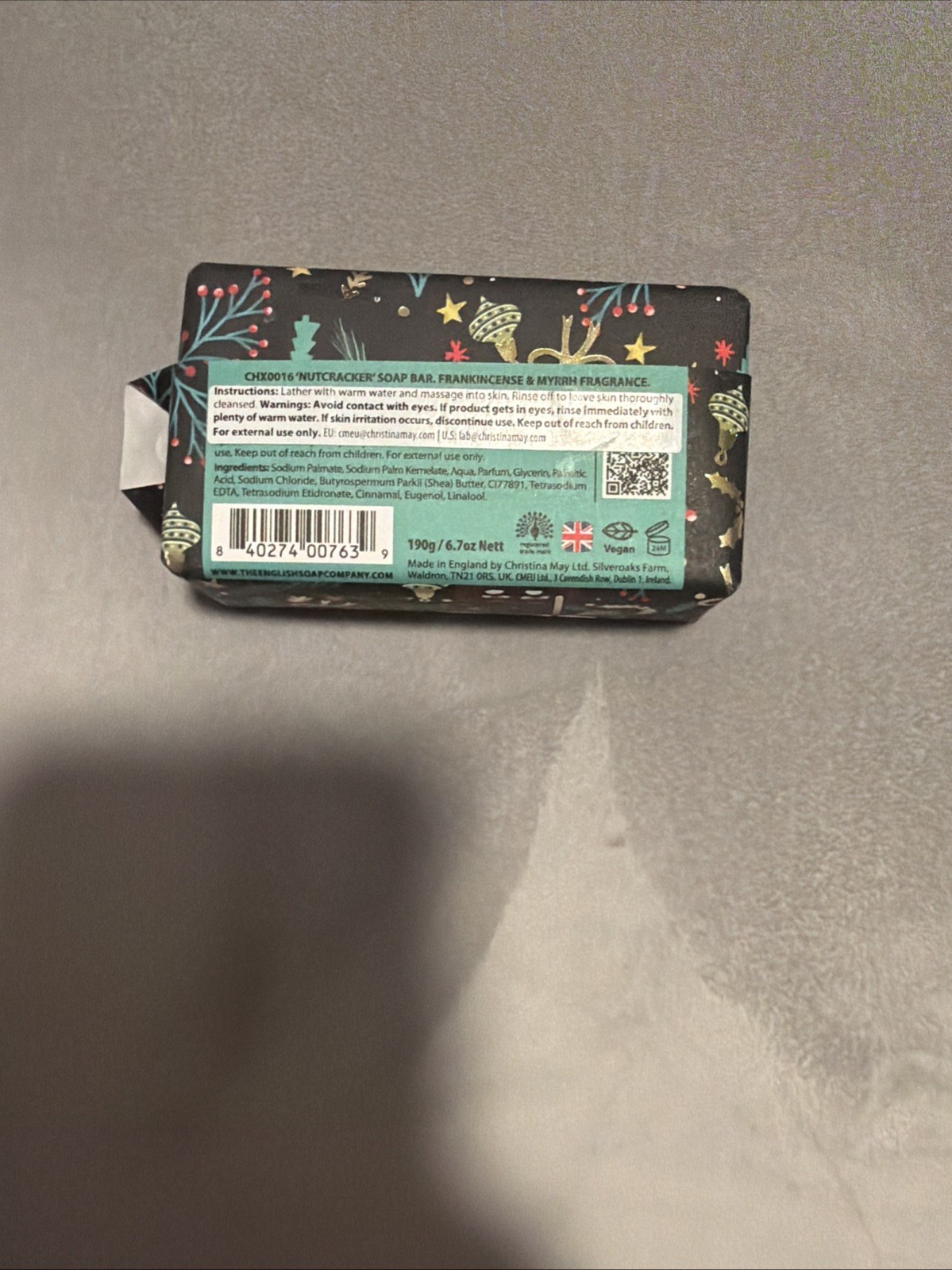 The English Soap Co. Great British Soap – Fine English Frankincense – 190g –