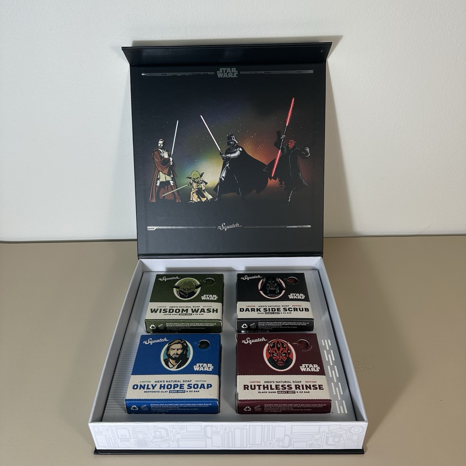 Dr. Squatch Star Wars Limited Edition Soap Set Collection 1 Four Bricks NEW