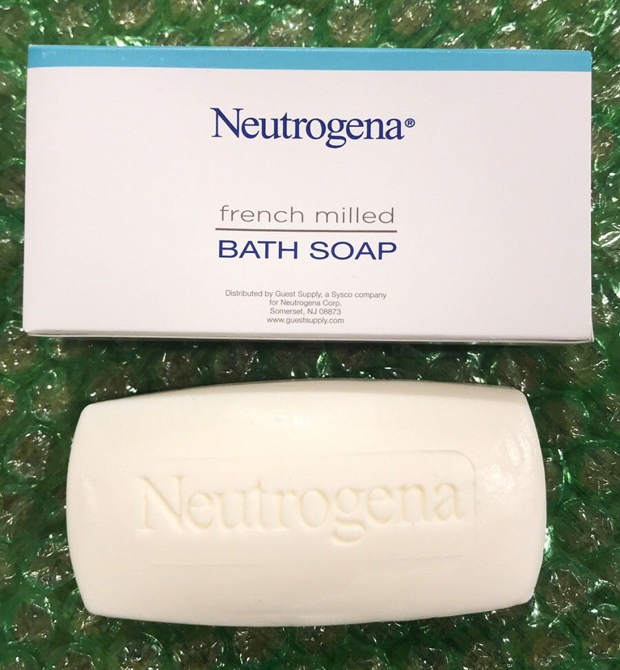 2-Pk Neutrogena French Milled Fine Moisturizing Clean Textured Bath Soap NEW