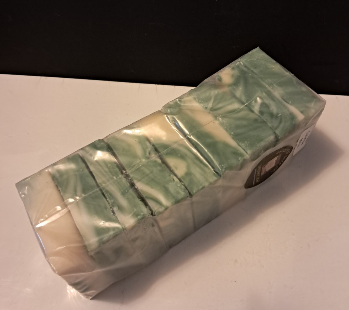Cucumber Melon Cold Processed handmade soap loaf, 9 precut bars