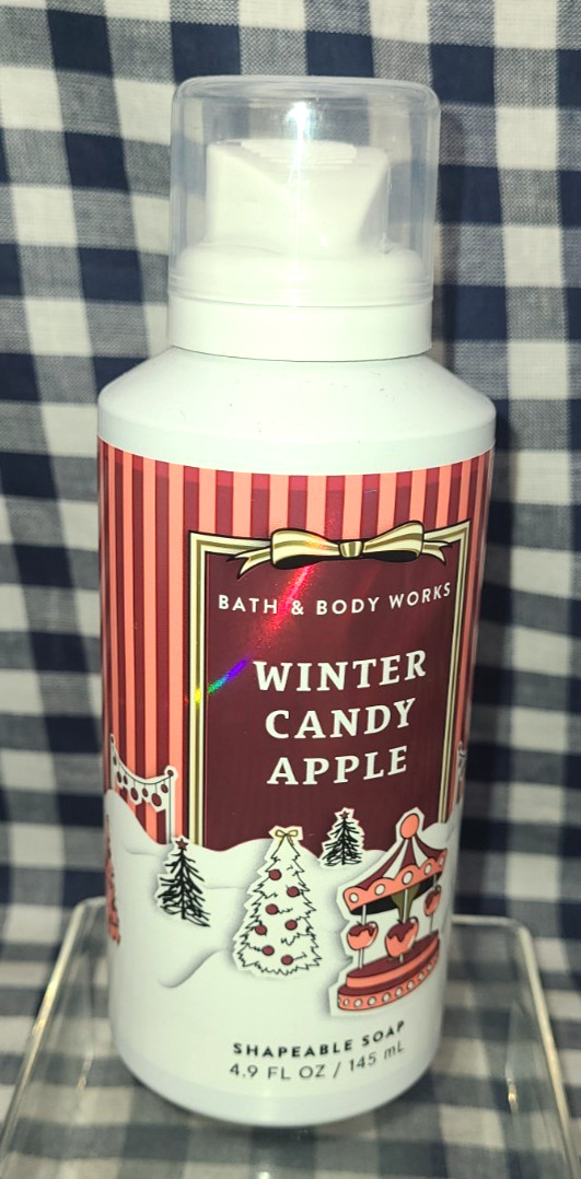 ALL NEW Winter Candy Apple Shapeable Soap 4.9 oz Bath & Body Works SHIPS FREE!