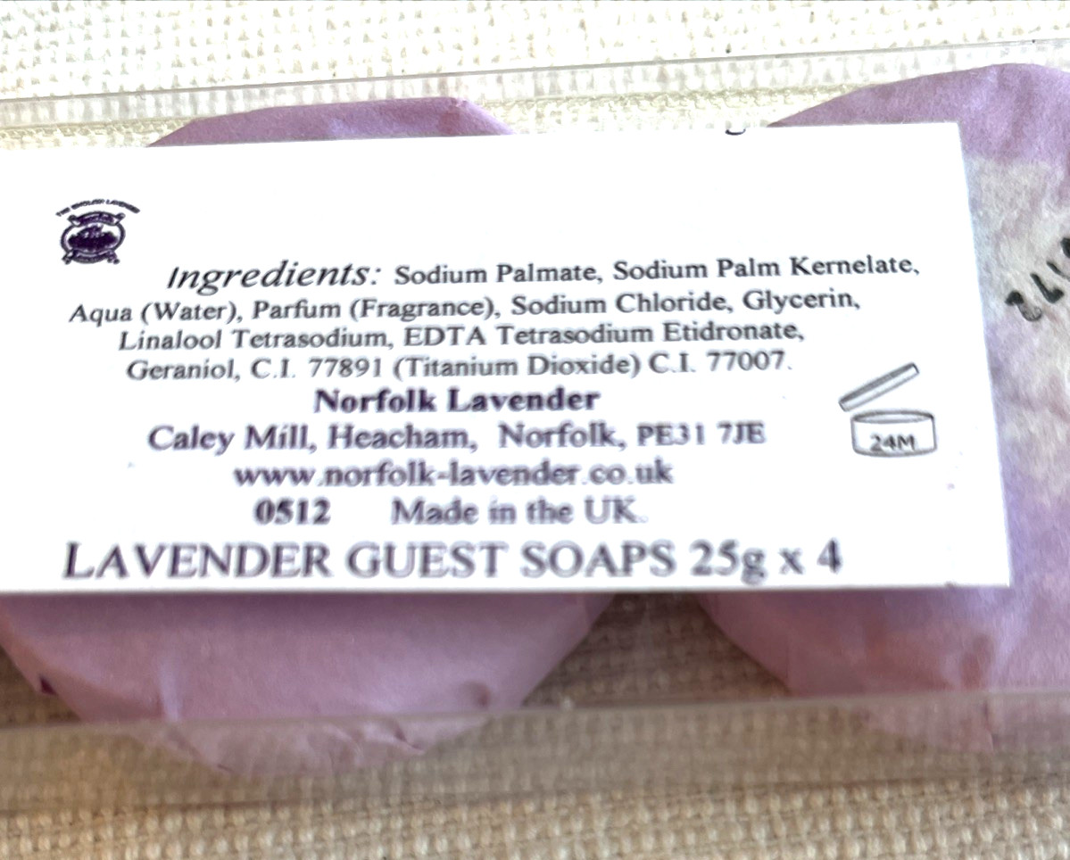 Caley Mill Norfolk Lavender Ltd. Soap Set Of 4 Guest Soaps New In Pkg Uk