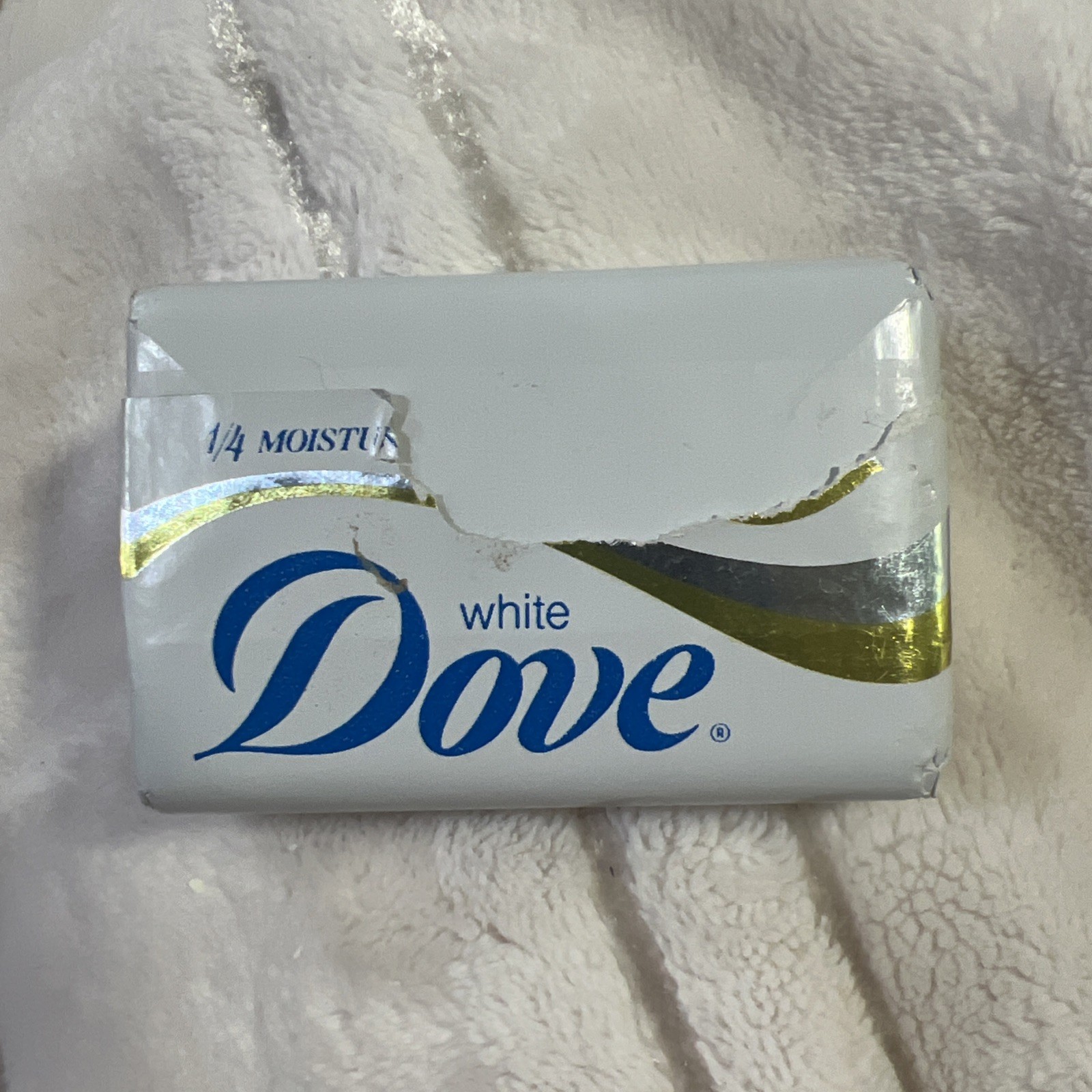 Vintage White Dove Bar Soap Bath 1/4 Moisturizing Cream 1.5oz NOS Made In USA