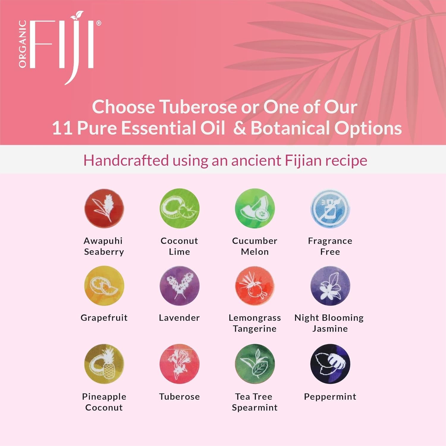 Coco Fiji, Coconut Oil Infused Soap, Bar 7oz (Tuberose, Pack of 2) COS080
