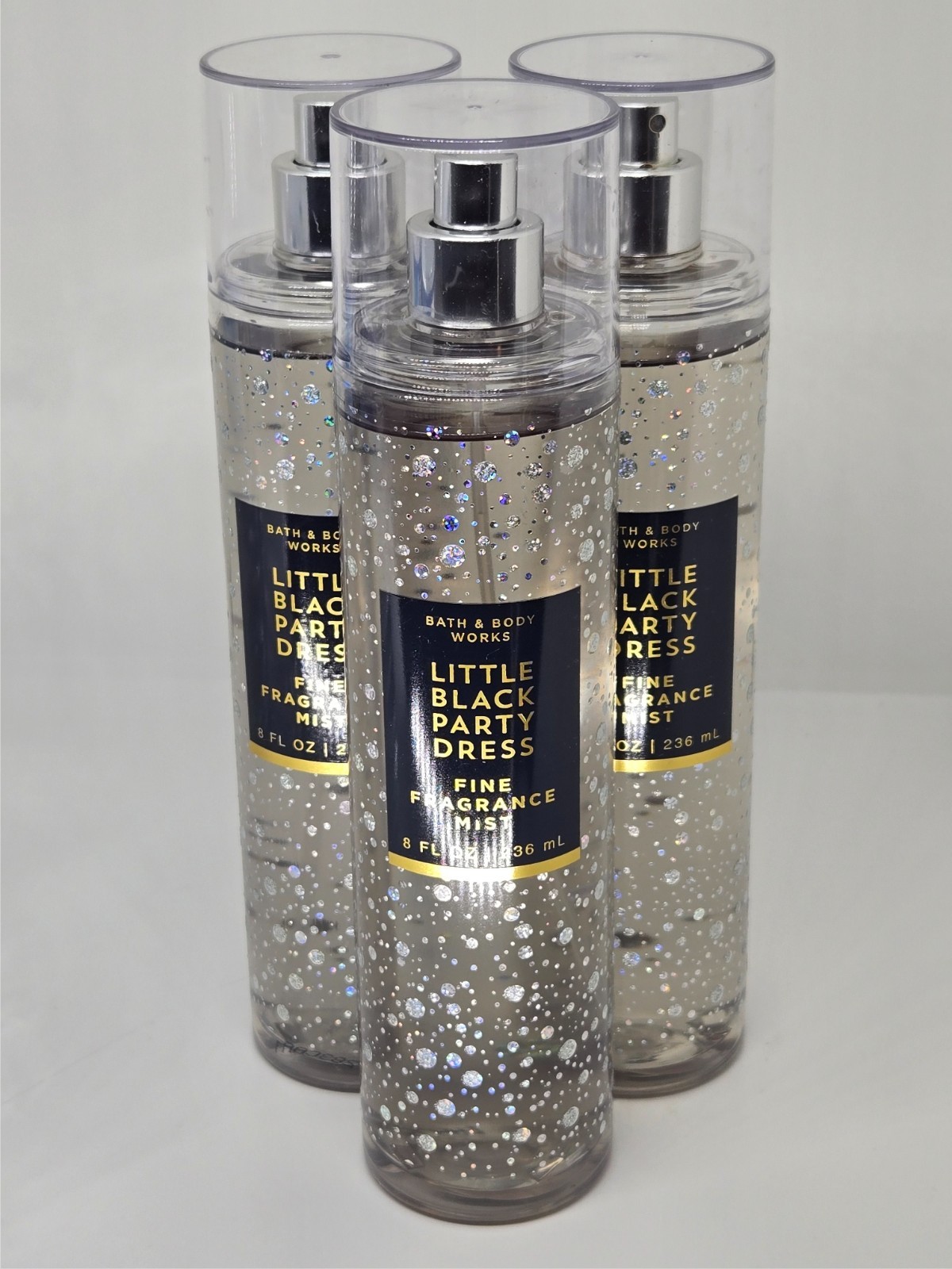 Bath Body Works Little Black Party Dress Fine Fragrance Mist x3 – 8oz each