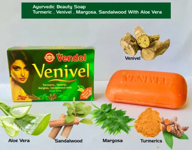 Vendol Venivel Soap Ayurvedic Herbal Natural Beauty Soap from Sri Lanka