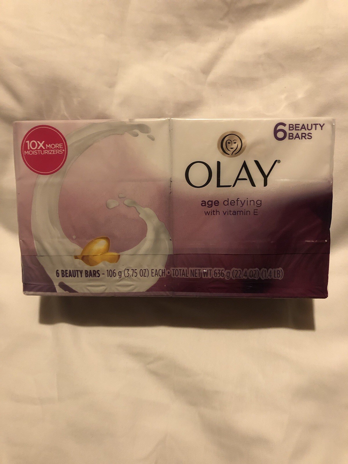 Olay Moisture Outlast Age Defying Cleansing Vitamin E Bars 3.75 oz each (6 bars)