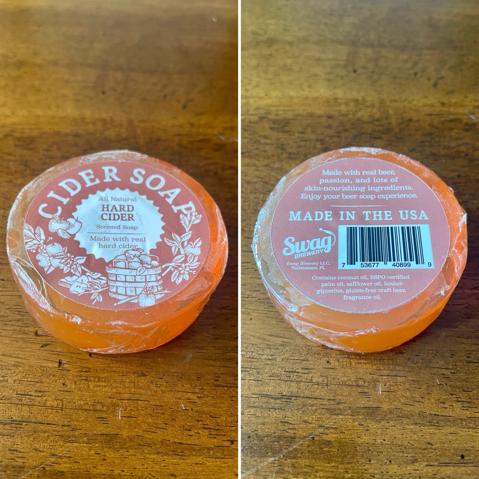 Swag Brewery Hard Cider Scented Beer Soap – All Natural – Made In The USA