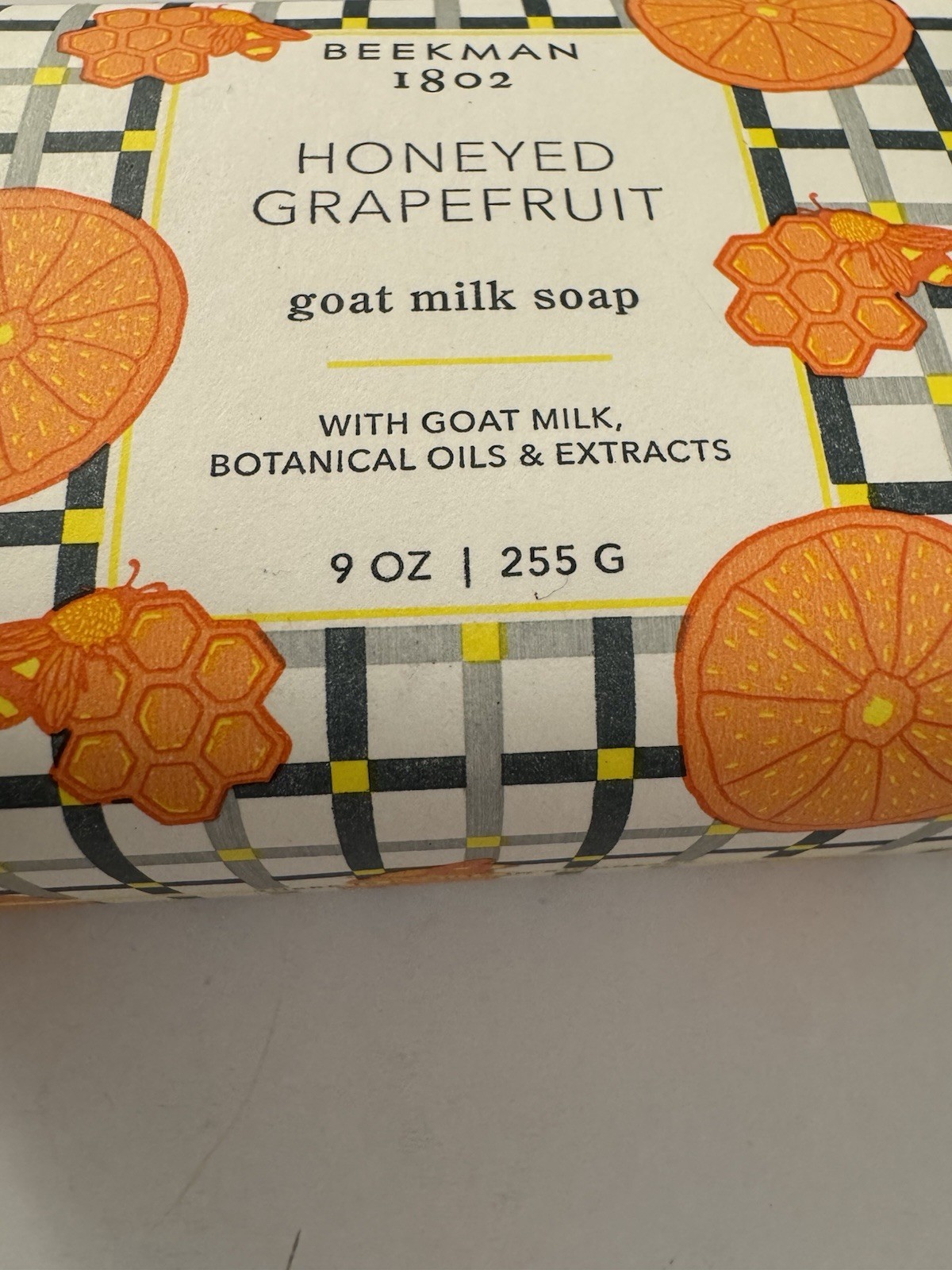 Beekman 1802 Bar Goat Milk Soap 9oz Honeyed Grapefruit New CS5