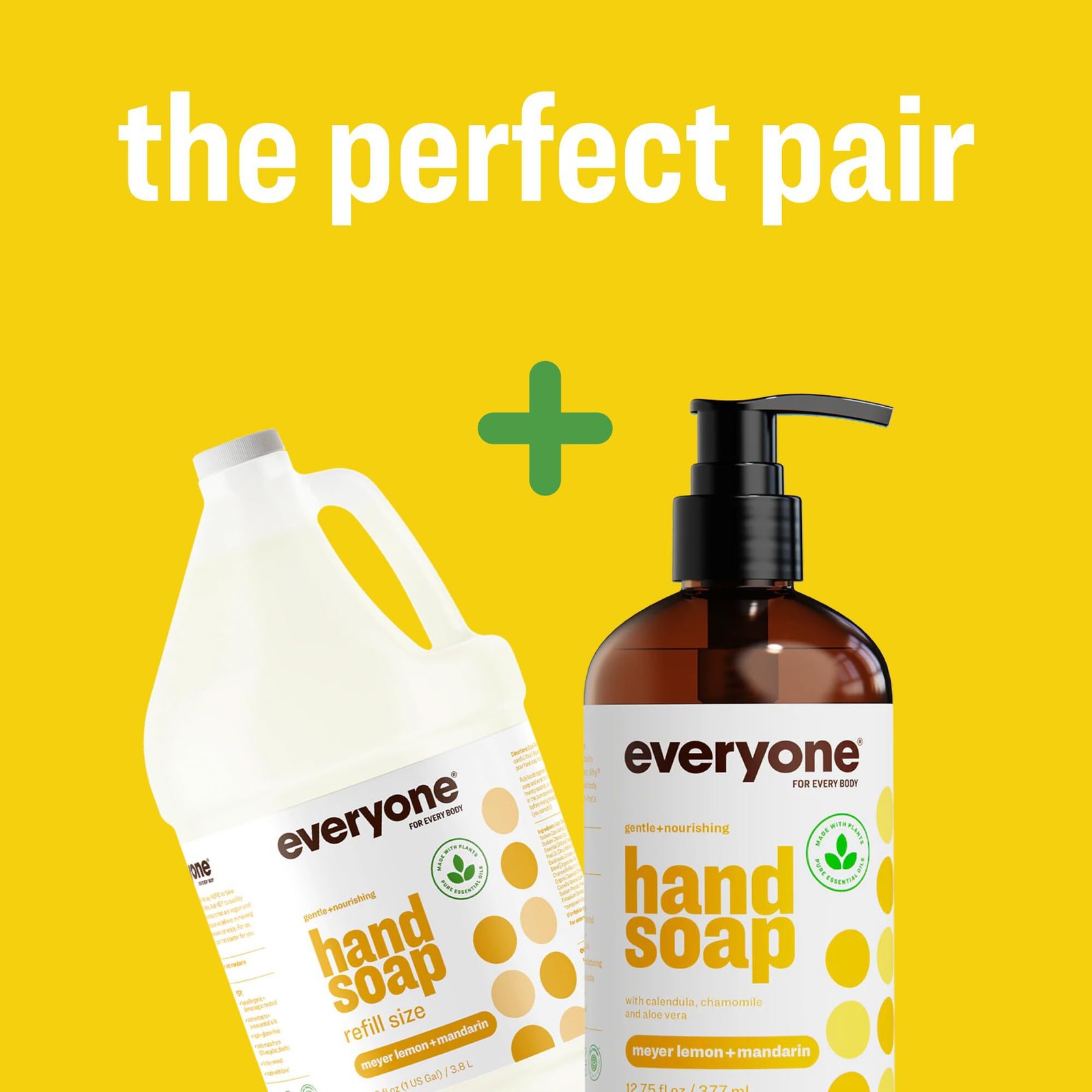 2x Everyone Liquid Hand Soap, 12.75 Ounce (Pack of 2), Meyer Lemon and Mandarin,
