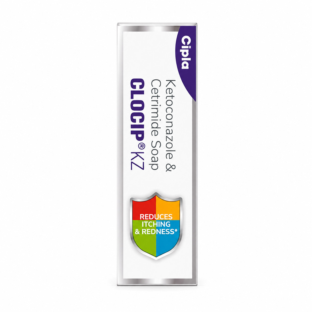 Clocip KZ Soap Pack of 4 Antifungal Itching Relief Medicated Grade 1 Soap