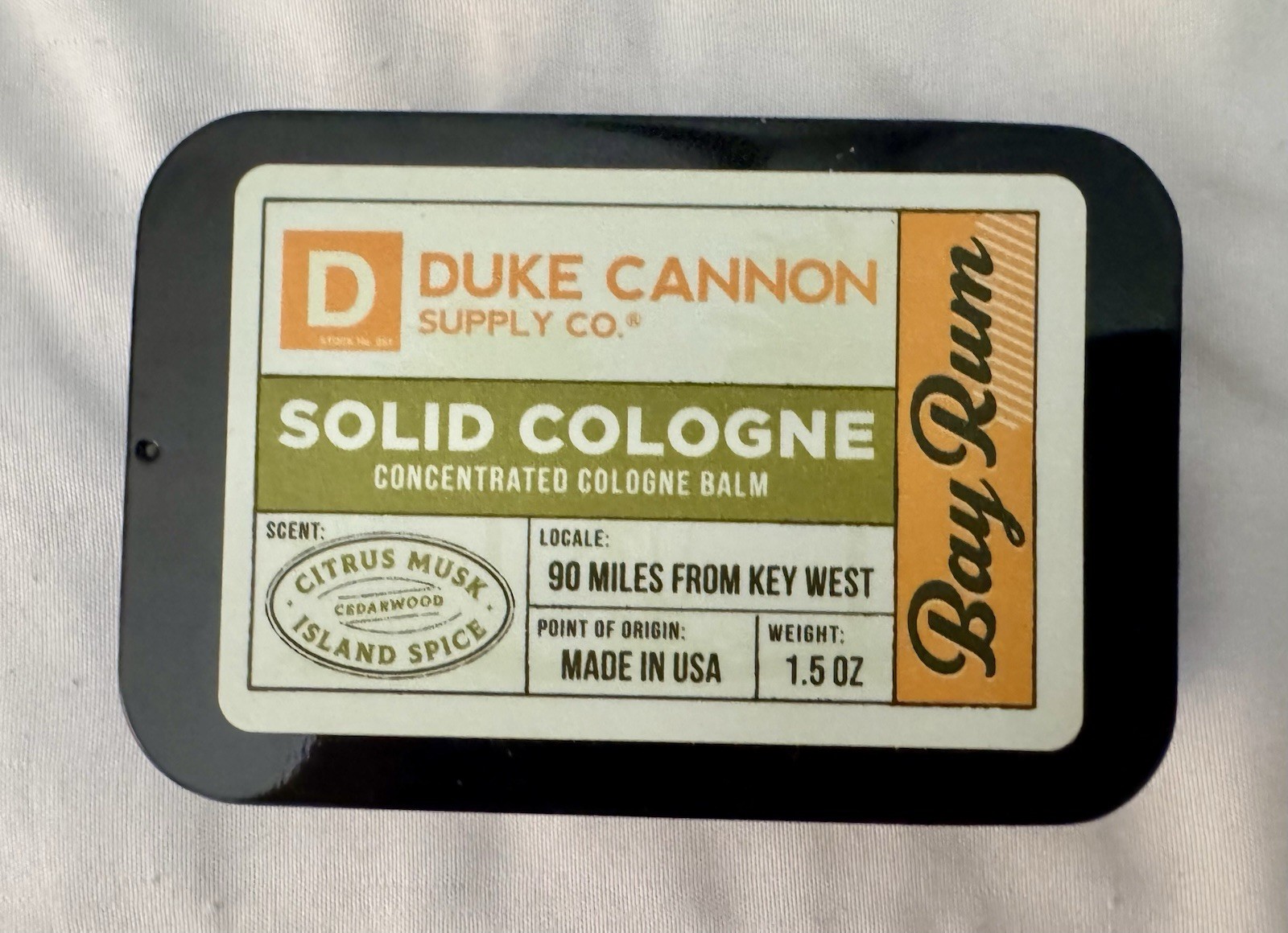 Duke Cannon Buffalo Trace Bourbon Soap & Bay Rum Solid Cologne Gift Set New