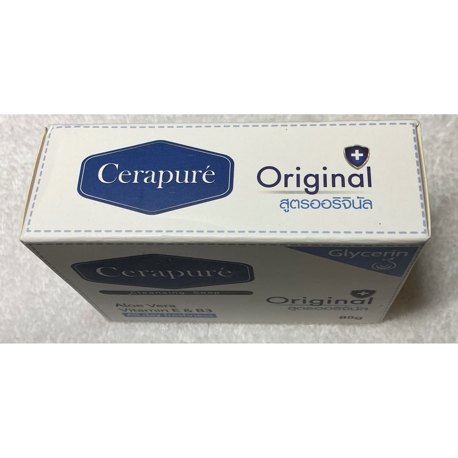 Cerapure Original Cleansing Soap 85g Aloe Vera Vitamin E B3 New Glycerin Bar