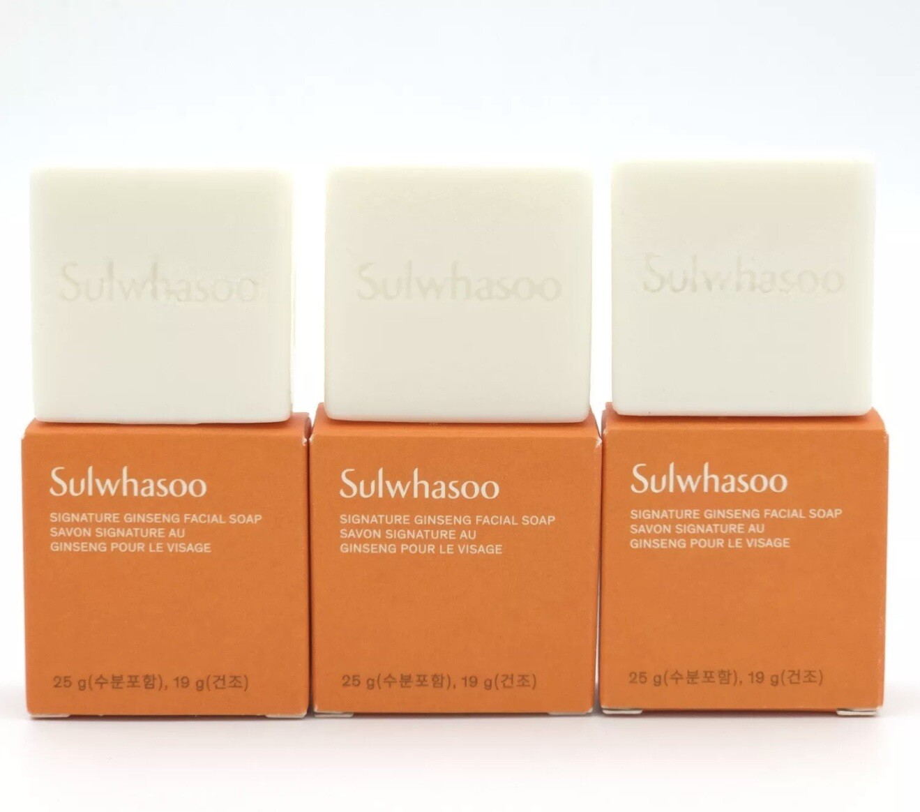 Sulwhasoo Signature Ginseng Facial Soap 25g x 3ea Soothing Creamy K-Beauty