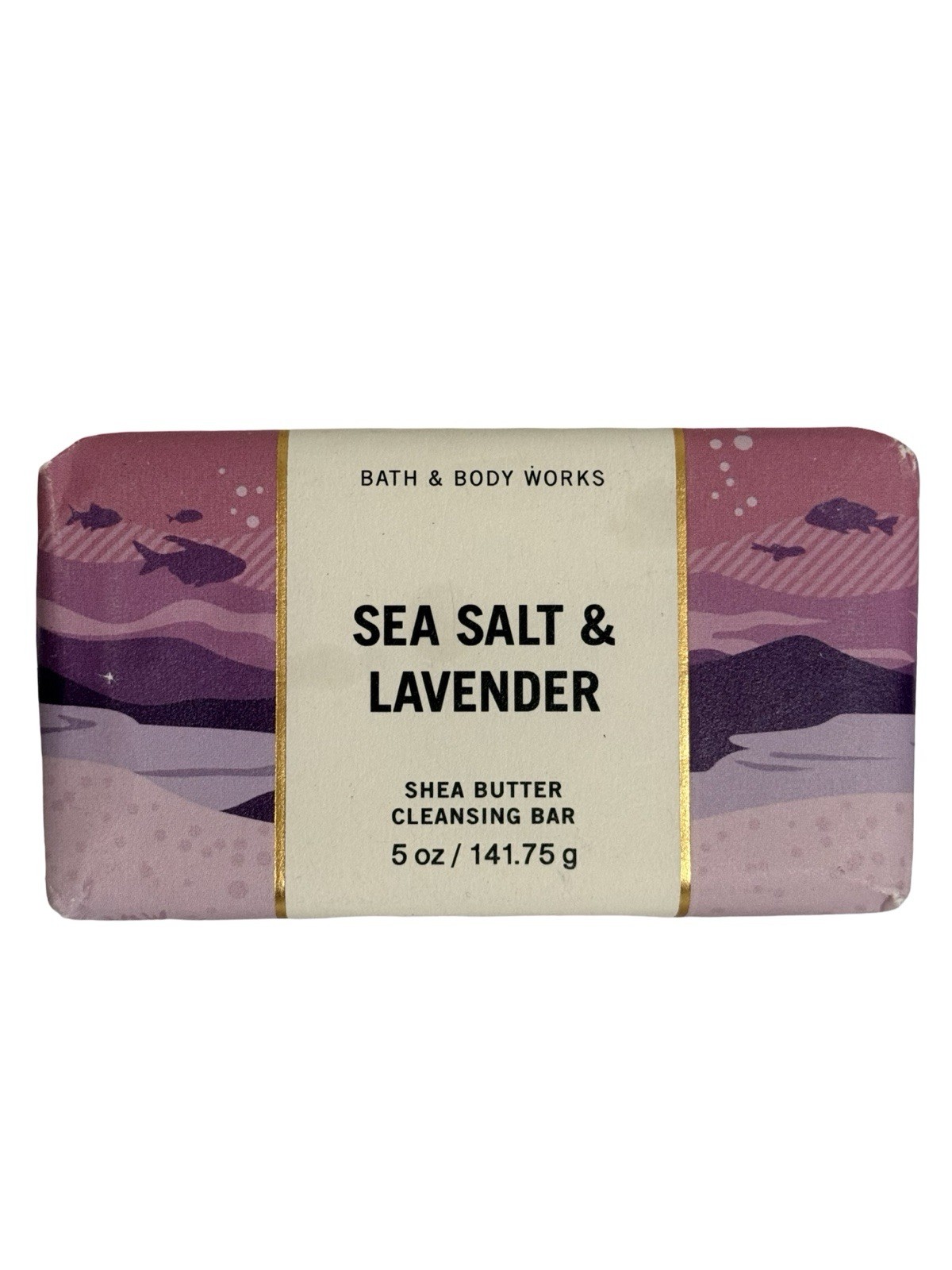 Bath & Body Works Sea Salt & Lavender Shea Butter Cleansing Bar Soap 5 oz
