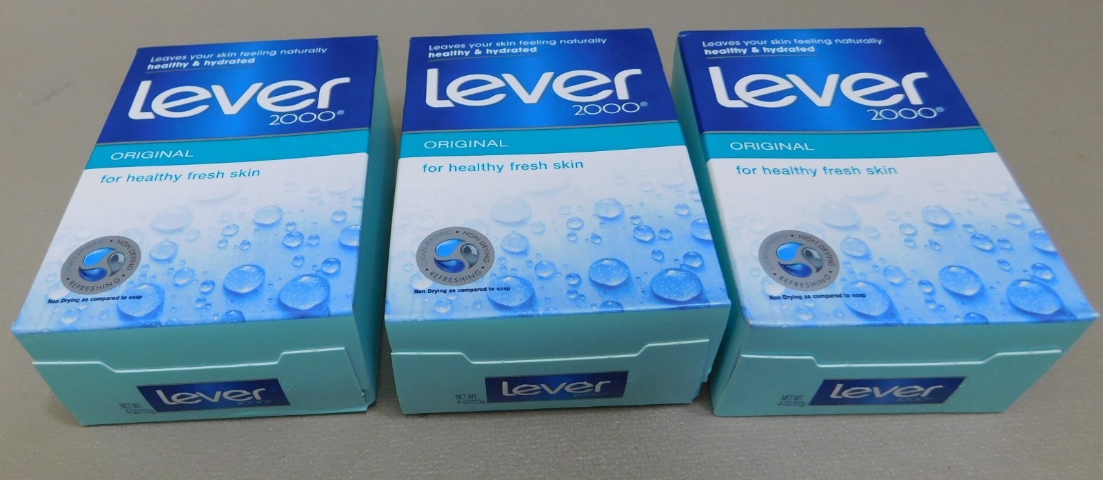 Lever 2000 (Lot of 3 ) Original Bar Soaps Made In USA 4oz Bars NEW DISCONTINUED