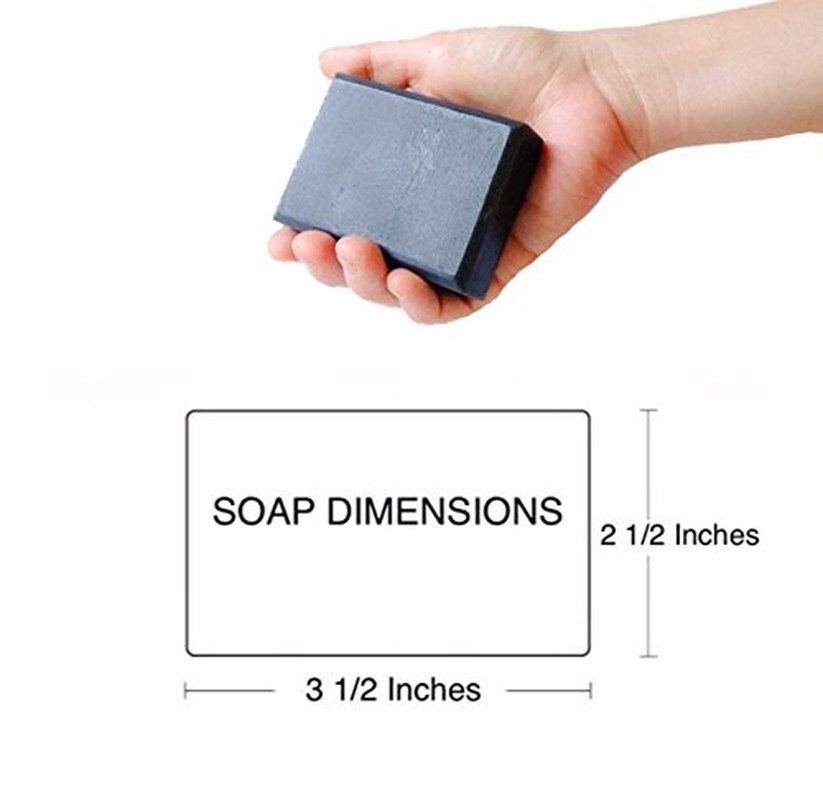 Handmade Dead Sea Mud Soap Bar, Activated Charcoal & Pure Essential Oils, 4.5 Oz
