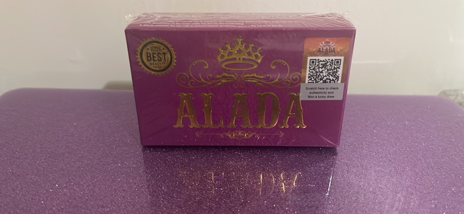 ALADA Orange Body Bar Soap Face Hands Rectangular Regular Size