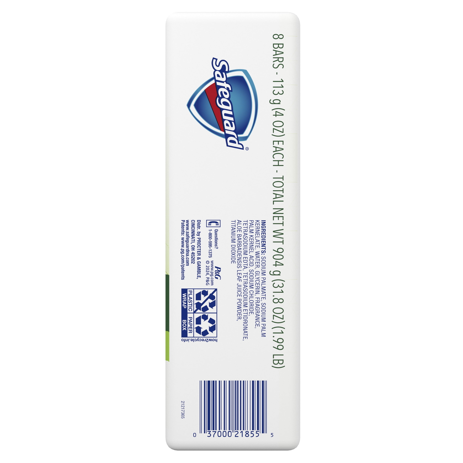 Bar Soap Fresh Clean Scent with Aloe, 4Oz (8 Count)