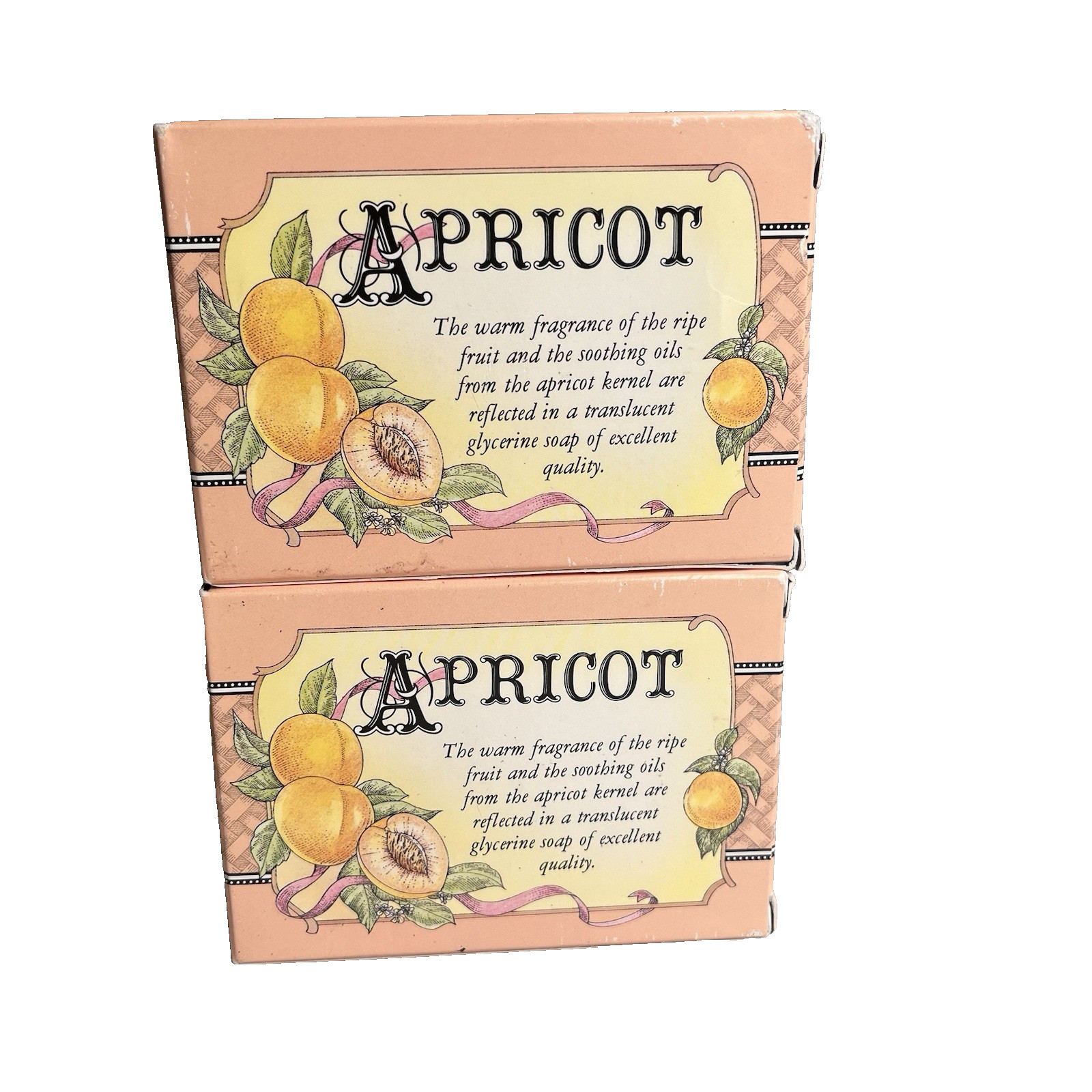 Vintage Victorias Secret Soap Apricot Glycerin Bar 4.4 oz Germany HTF 1988 Lot