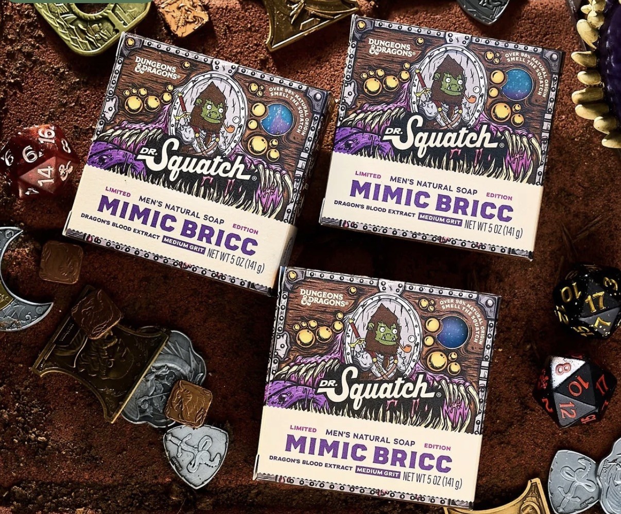 Dr. Squatch D&D Mimic Bricc 3-Pack Limited Edition Dungeons & Dragons Soap EARLY