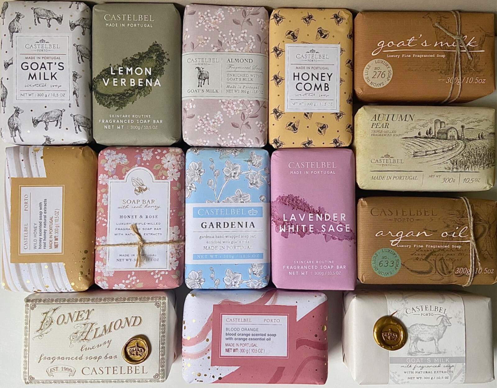 Your Choice of Castelbel JUMBO-Sized Fragranced Soap Bars (10.5 OZ)